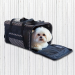Carle black dot dufflet style travel carrier