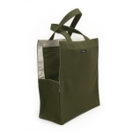 Olive green shopping bag dog tote
